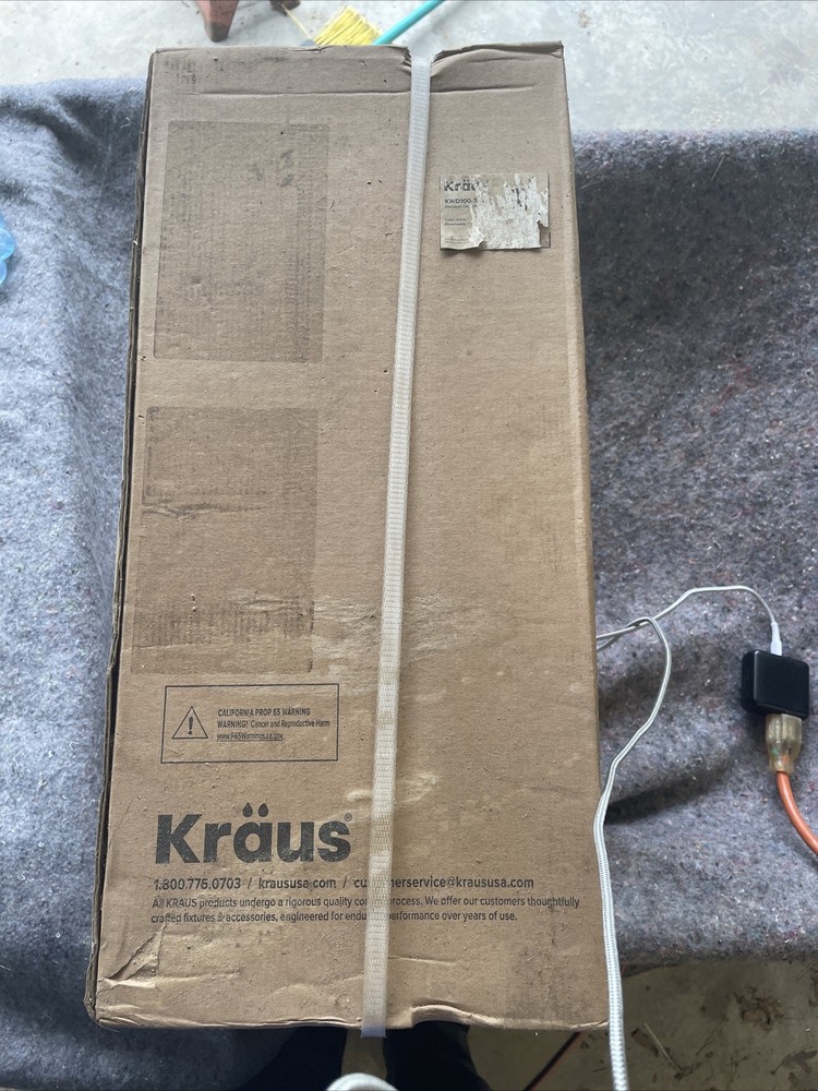 Kraus KWD100-75MBL 3/4 HP Continuous Feed Garbage Disposal System (Black)