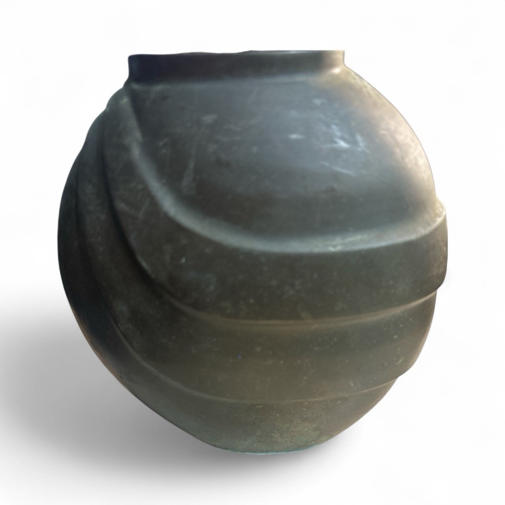 MCM Heavy Brass Vase
