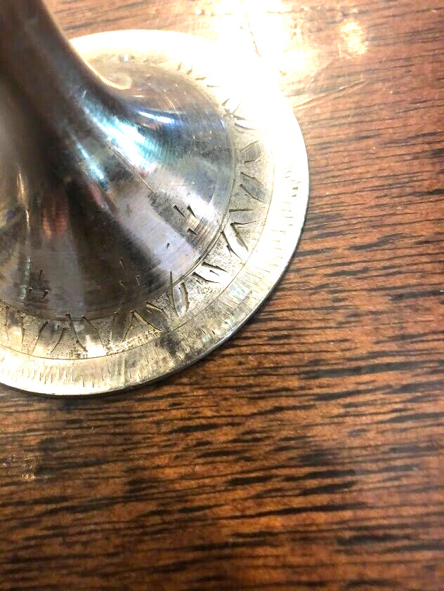 5 VINTAGE INDIA SILVER CUPS 3 DIFFERENT SIZES
