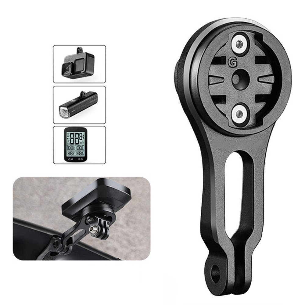 Black Alloy Handlebar Mount Adjustable for Cycling Computers and Speedometers