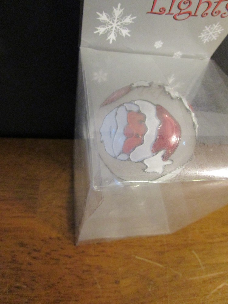 Holiday Lights Santa Light Bulb NIB