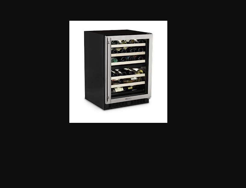 Marvel ML24WDG2RS 24" Panel Overlay Frame Glass Door/Solid Dual-Zone Wine Cooler