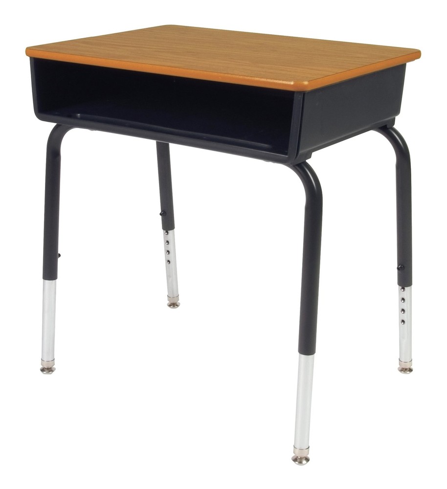 Lorell LLR99893 Book Box Student Desk 18x24 Black Plastic