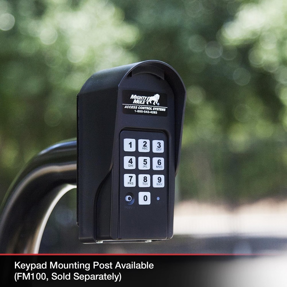 Wireless Digital Keypad 25 Codes for Automatic Gate System - Black, Weatherproof