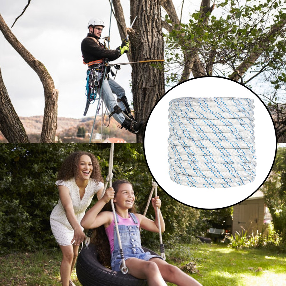 Pulling Rigging Line 5/8" × 150' Double Braid Nylon Polyester Arborist Bull Rope