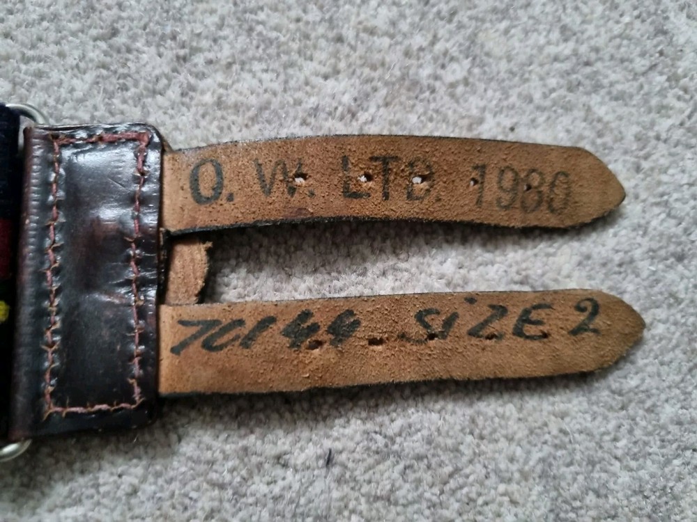 Original British Royal Marines Stable Belt Real Leather Strap