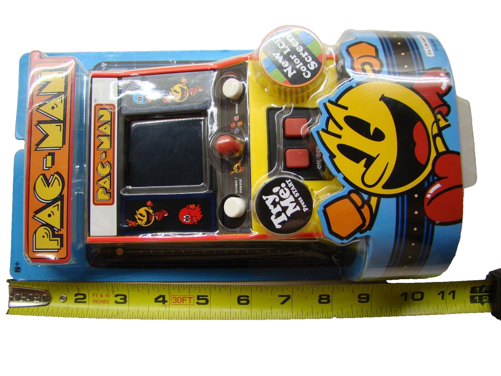 Pac-Man Basic Fun Mini Classic Arcade Retro Color LCD Handheld Video Game New