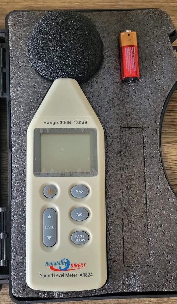 RELIABILITY DIRECT AR824 DIGITAL SOUND LEVEL METER - Excel Cond.