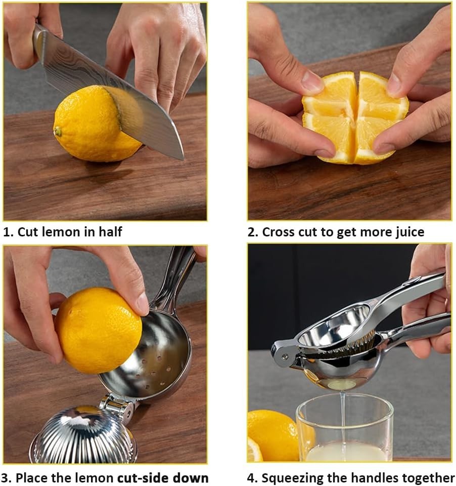 Ergonomic Handheld Citrus Juicer - Maximize Juice with Durable Zester Accessory