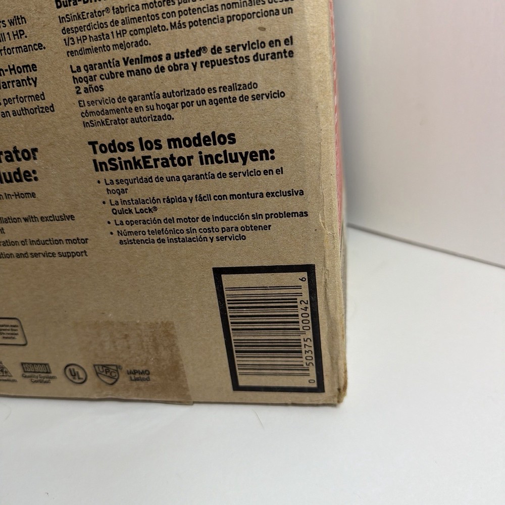 InSinkErator Badger 5 Garbage Disposal, Standard Series 1/2 HP Continuous Feed