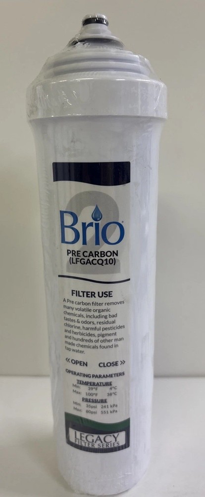 Sealed Brio Legacy Series Quick Change 10" Pre Carbon Filter RO System LFGACQ10