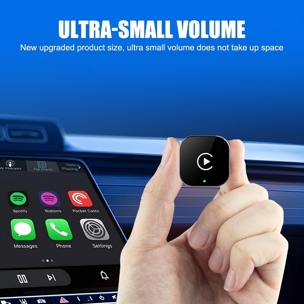 USB Wireless CarPlay Adapter Dongle for Apple iPhone & Android Auto Plug & Play