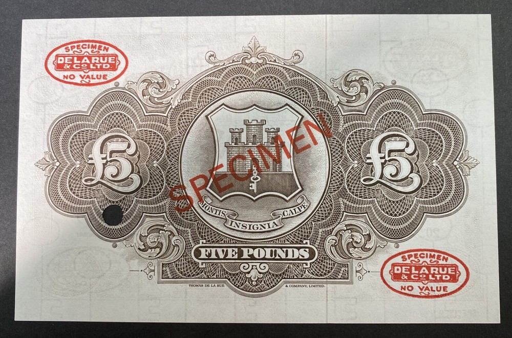 Gibraltar Specimen Banknote P 19bs