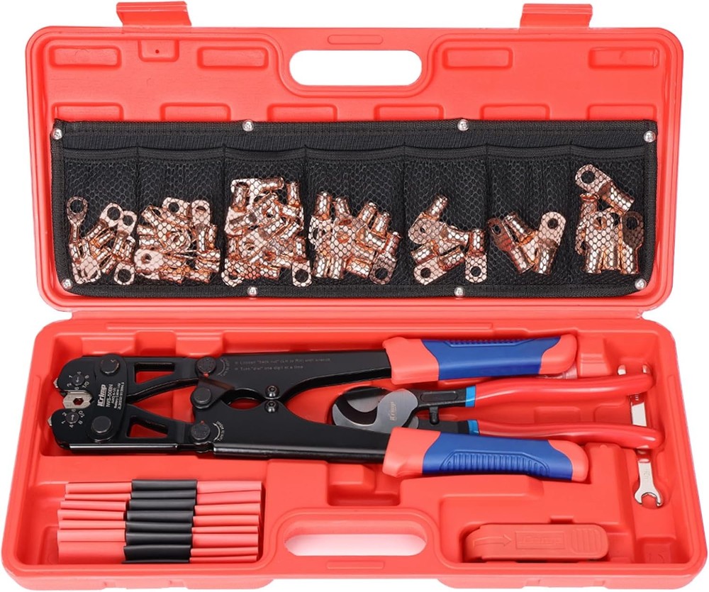 iCrimp Battery Cable Lug Crimping Tool Kit