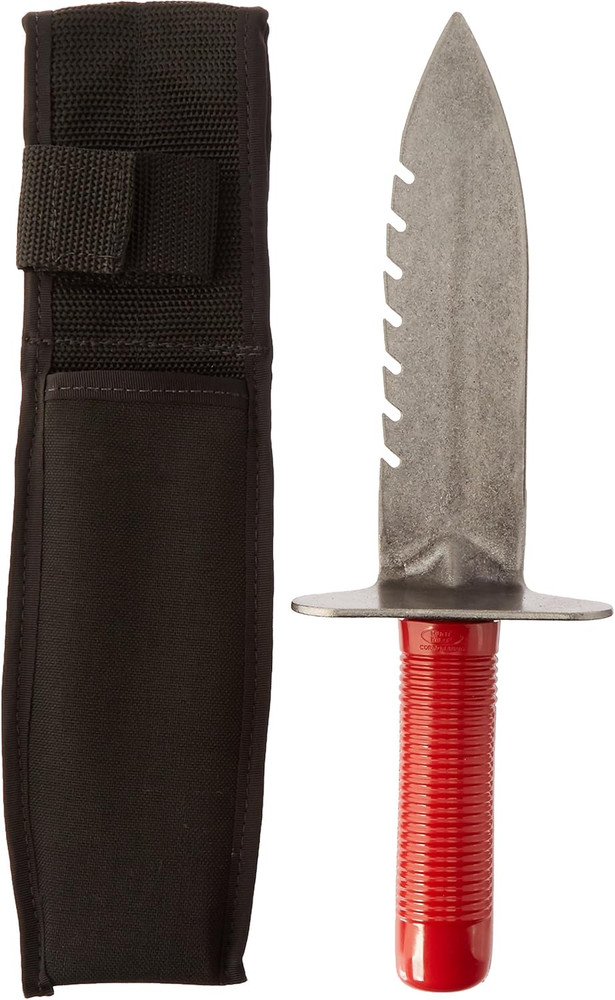 Lesche Digging Tool & Sod Cutter & Free Sheath! (Serrated on Left Side)