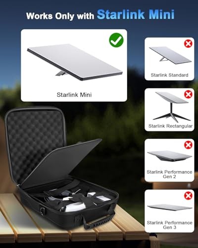 Starlink Mini Carrying Case - Lightweight Black Accessories
