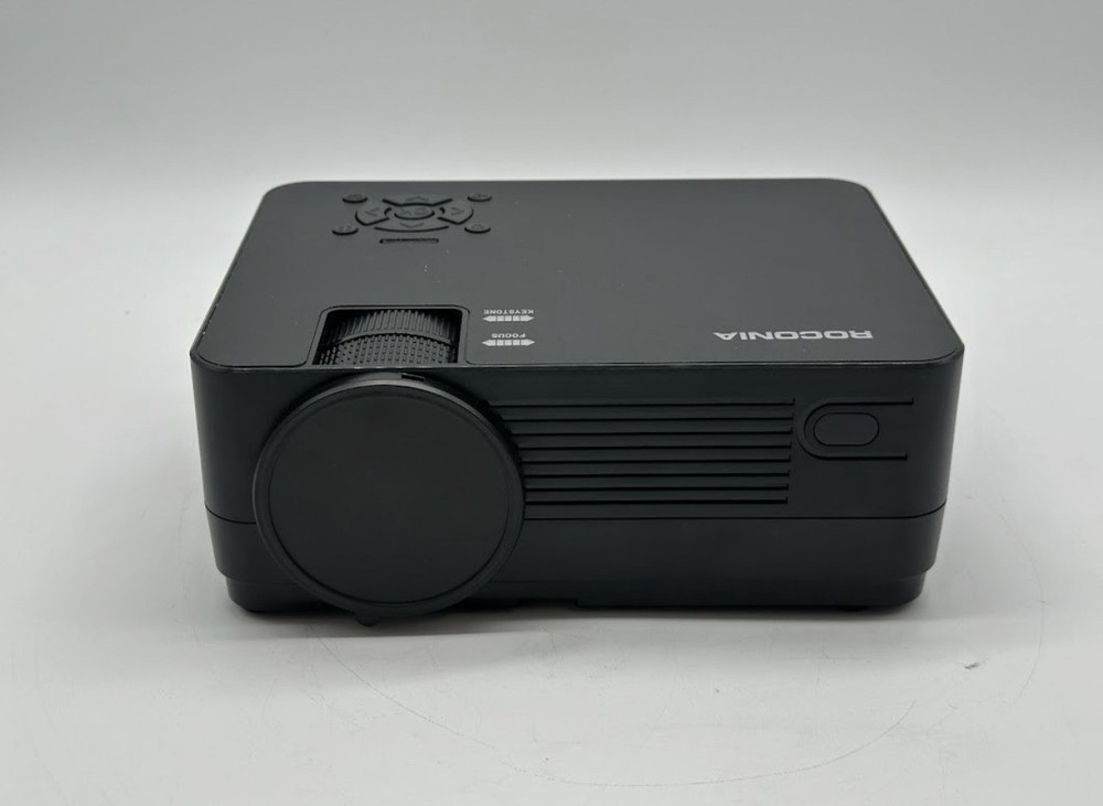 Roconia Desktop Projector - Portable with Carrying Case and projecting Screen