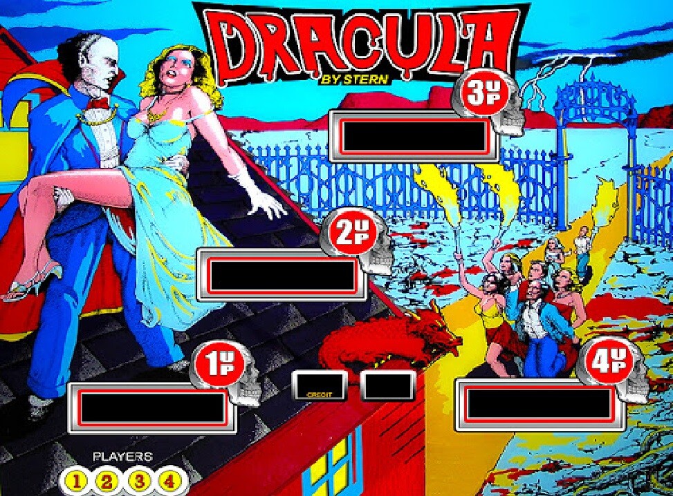 DRACULA Complete LED Lighting Kit custom SUPER BRIGHT PINBALL LED KIT