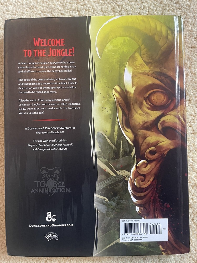 DND Tomb Of Annilation INCLUDES Full Size Maps