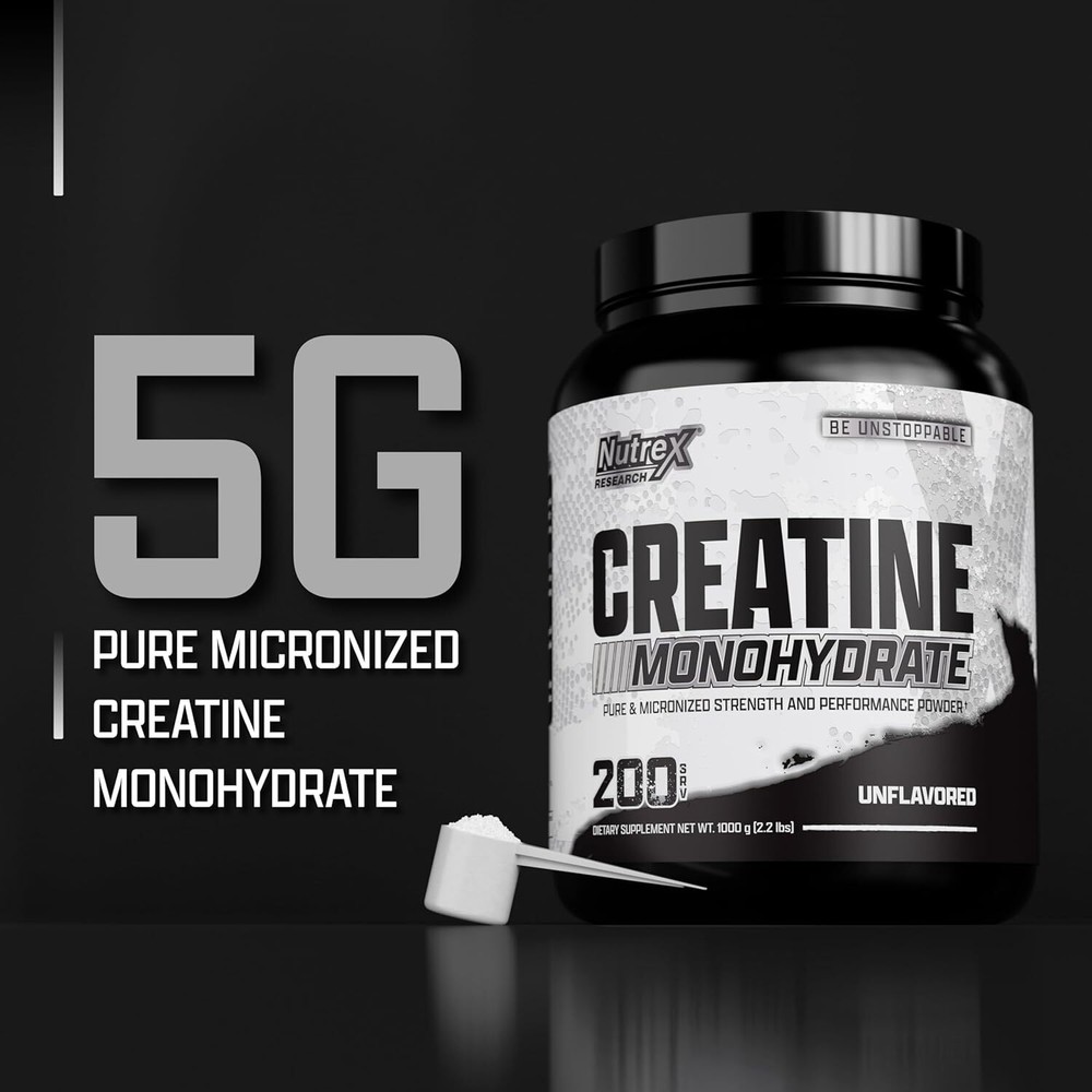 Nutrex CREATINE Monohydrate Bulk Powder Micronized Unflavored 400 Svg 2000 Grams