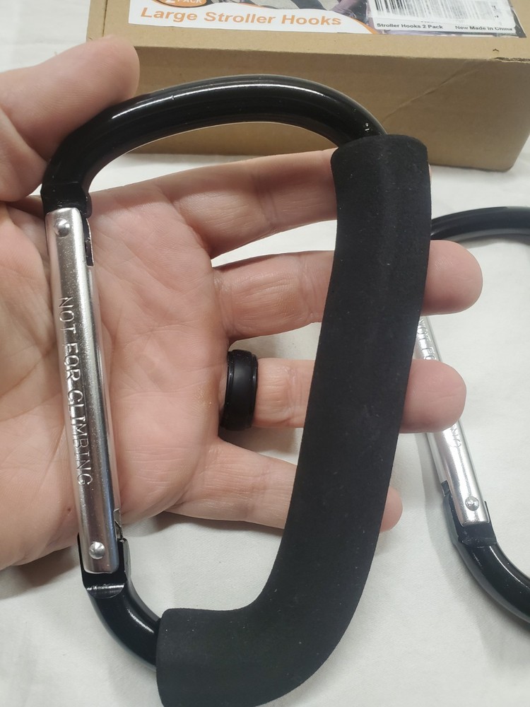 Large Stroller Hooks - 2 Pack