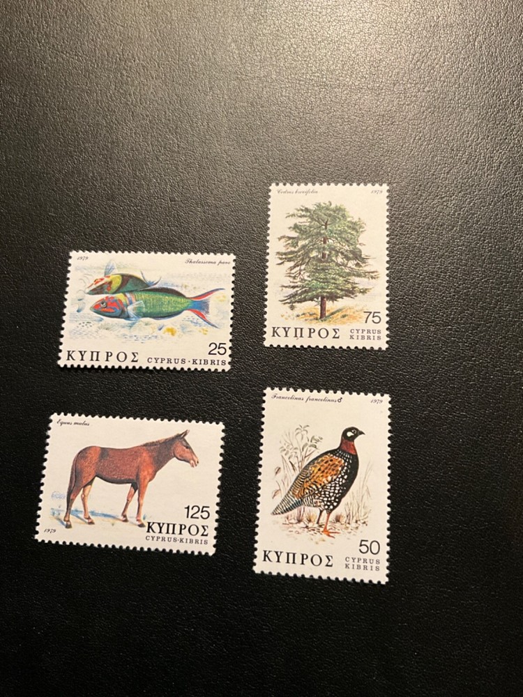 Stamps Cyprus Scott 516-9 never hinged