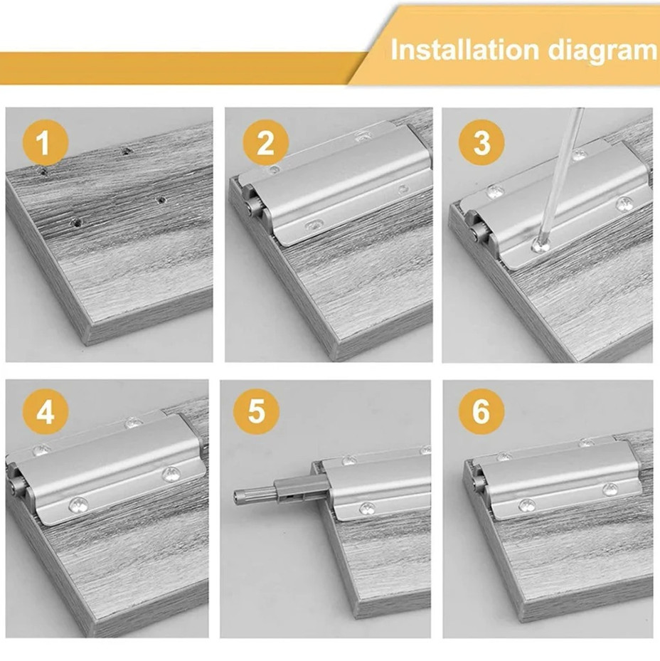 2pcs Push to Open Cabinet Door Catch Damper Buffer Hardware Set