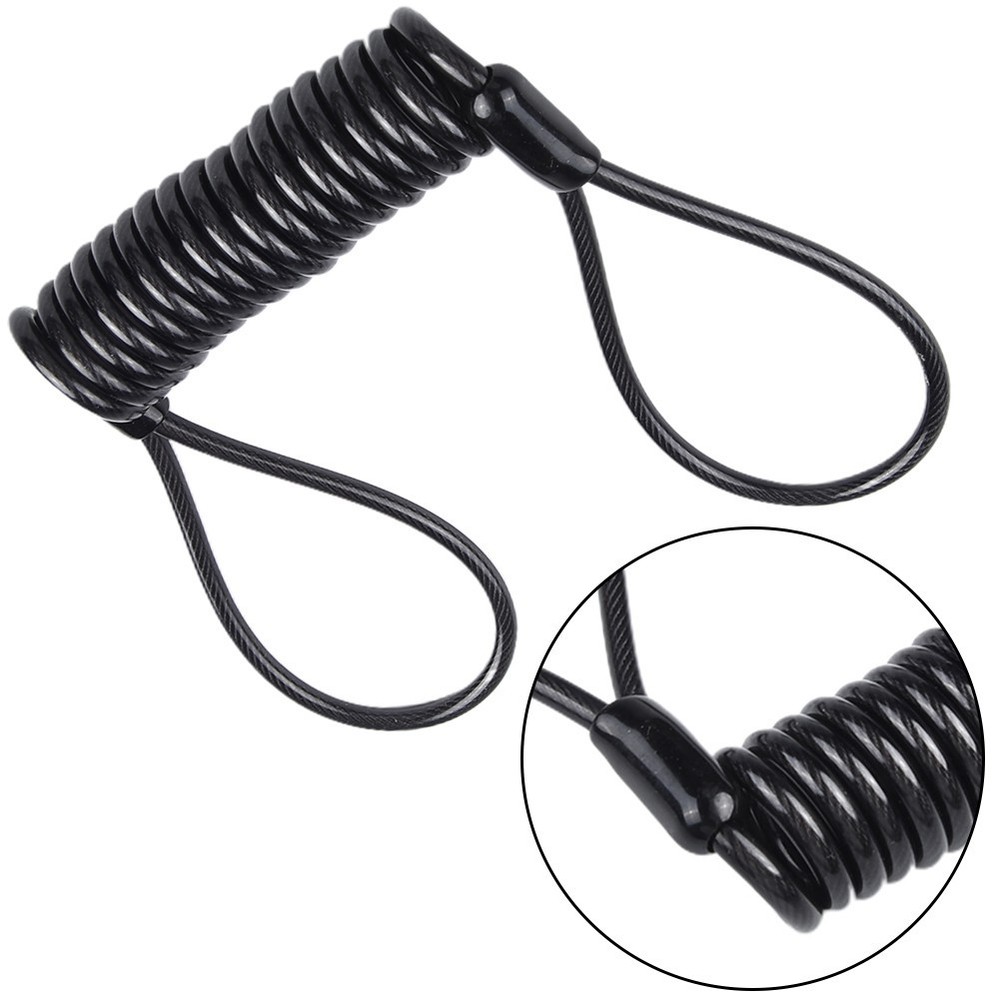 Cable Disc Lock Reminder 1pc 4mm Approx. 120cm Plastic Scooter Security