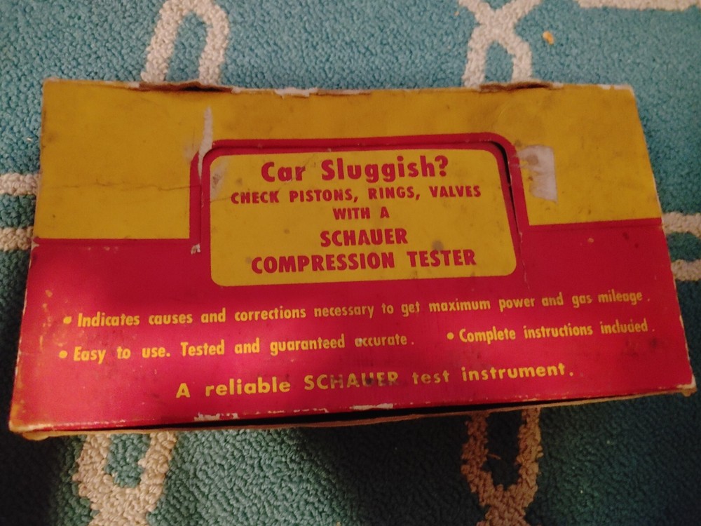 Vtg Schauer Compression Tester In Box