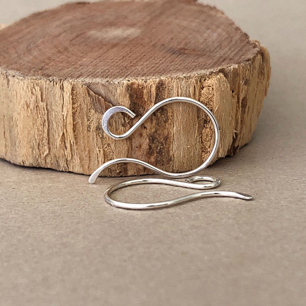 Sterling Silver Earring Hooks, Sterling Silver French Hook, Earring Finding