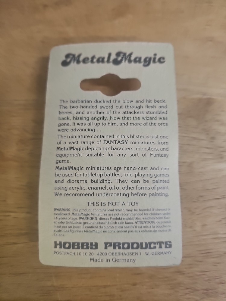 FANTASY METAL MAGIC C1017e WIZARD