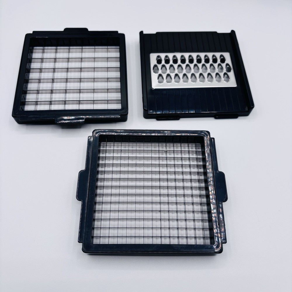 Push Function Food Chopper Black with Interchangeable Blades and Container