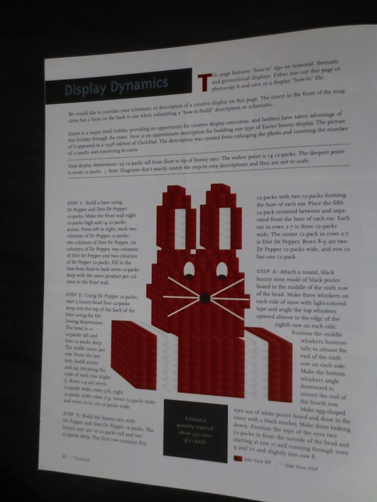 DR PEPPER CLOCK DIAL SPRING MARCH 2001 MAGAZINE