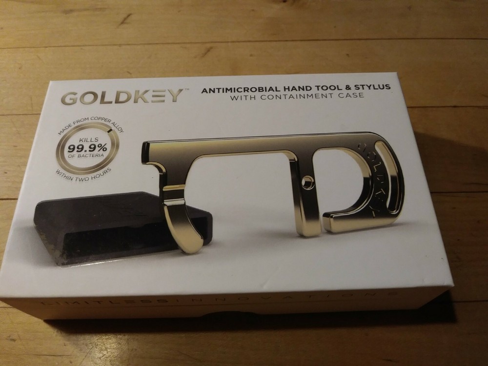 GOLDKEY.  HAND TOOL, ACCESS TOOL DEFENSIVE TOOL ( ANTI MICROBIAL)