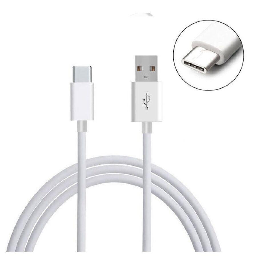 For Samsung Type C USB Fast Charging Data Sync Cable Lead Wire White