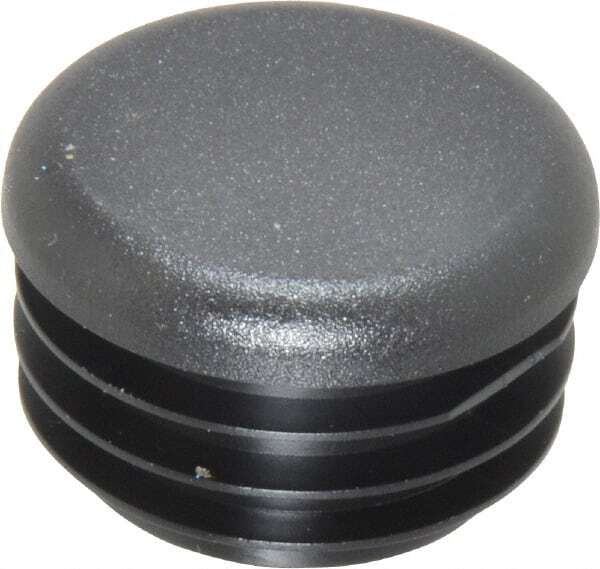 Caplugs Round Head Plug 1-1/8" OD, Polyethylene, Black