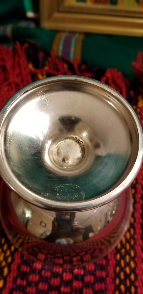 1 Vintage Silver Water Goblet