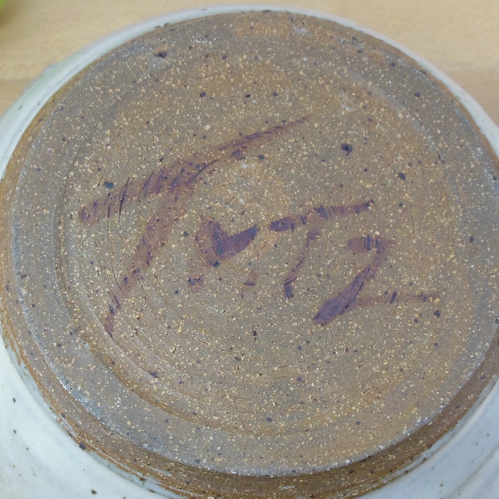 Fritz Signed Stoneware Pottery Lidded Jar Pot