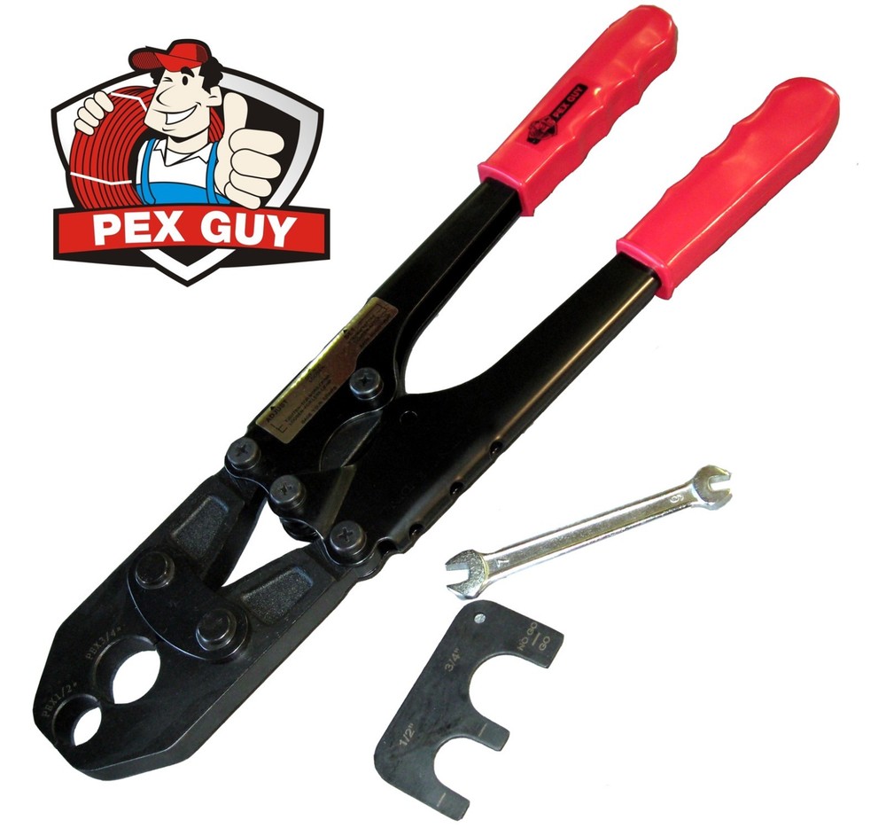 PEX GUY 1/2" & 3/4 COMBO Crimp Tool for PEX Tubing