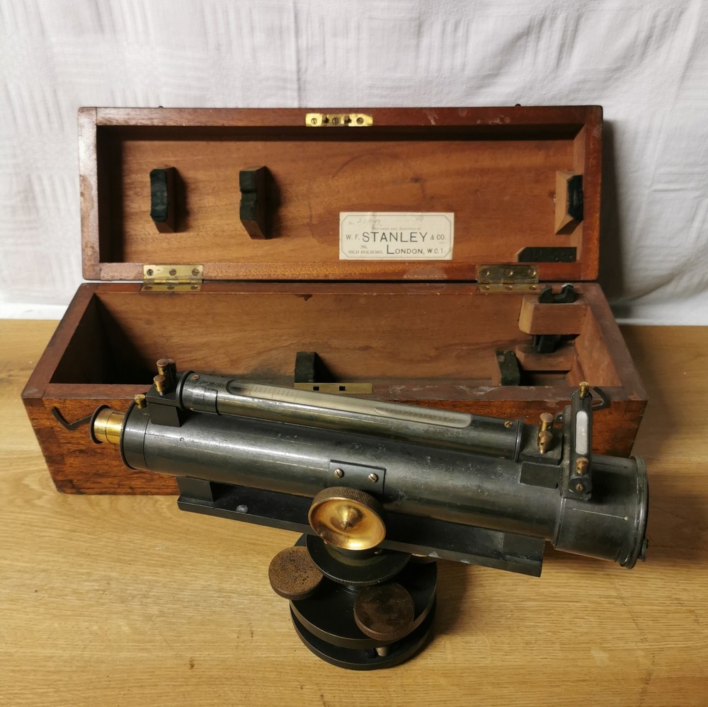 Stanley Vintage 1923 Dumpy Level Engineering Rare With Original Box