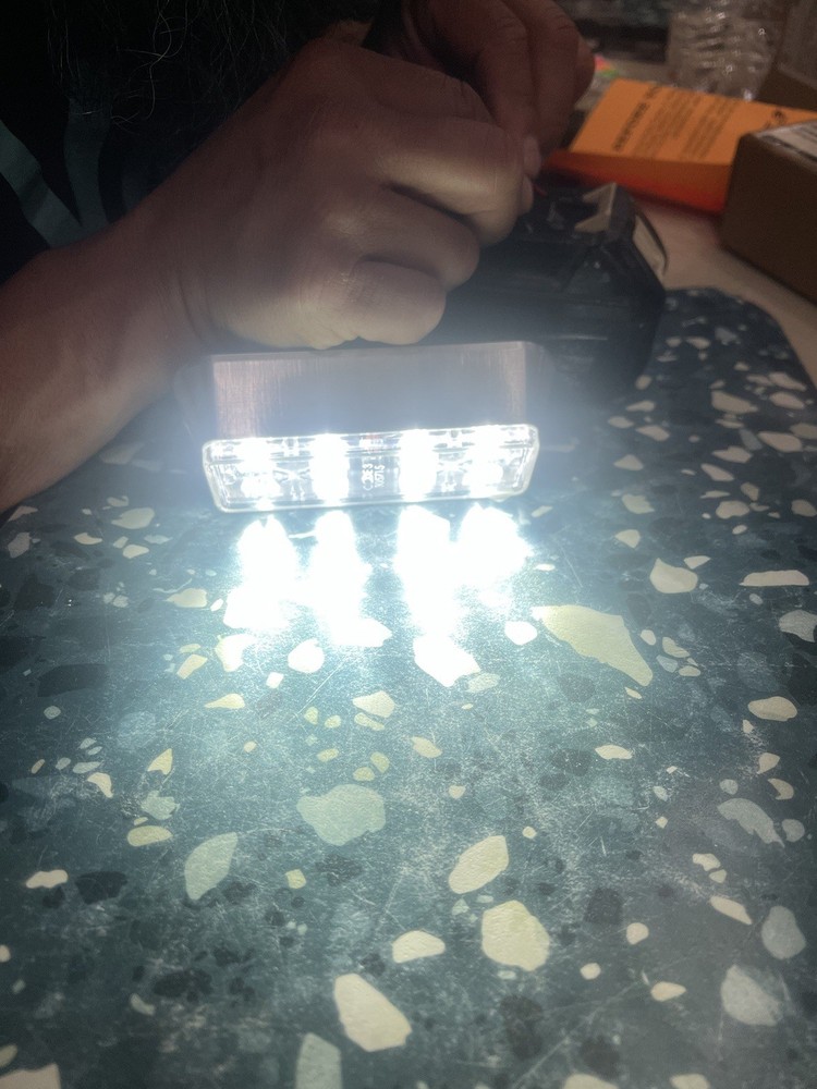 New! Code 3 Led Exterior Warning Light LXEX1F-W Tested Works