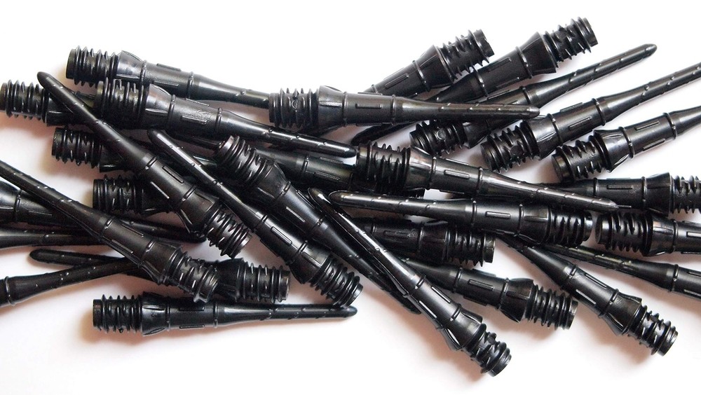 Premium Lippoint Darts Tips Black Soft Tip Dart Points 30 Count 1 Pack Set