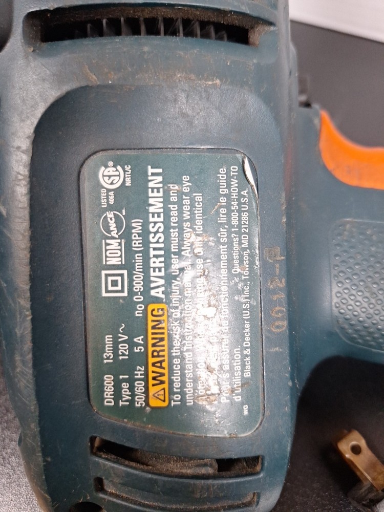 Black And Decker Dr600 13mm Corded Drill