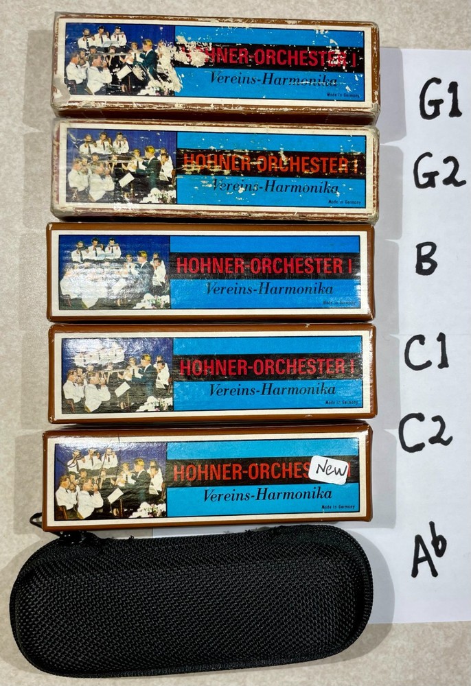Harmonica Hohner Orchester vintage, various keys