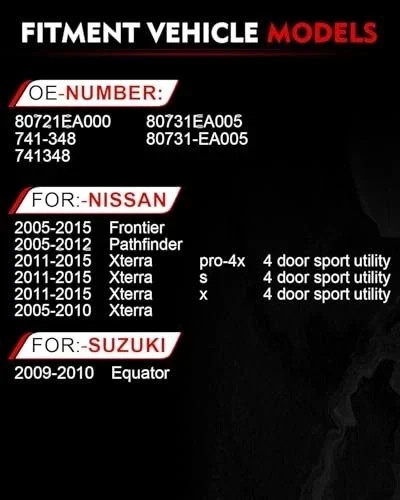 Front Left Driver Side Power Window Regulator with Motor for:-Nissan Frontier