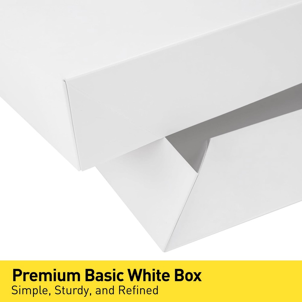 White Gift Boxes with Lids Assorted Sizes Present Packaging Storage 12 Pack