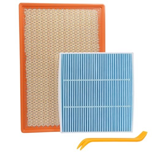 Engine Air Filter&Cabin Air Filter Combo Pack-Compatible with Ram 1500 2011