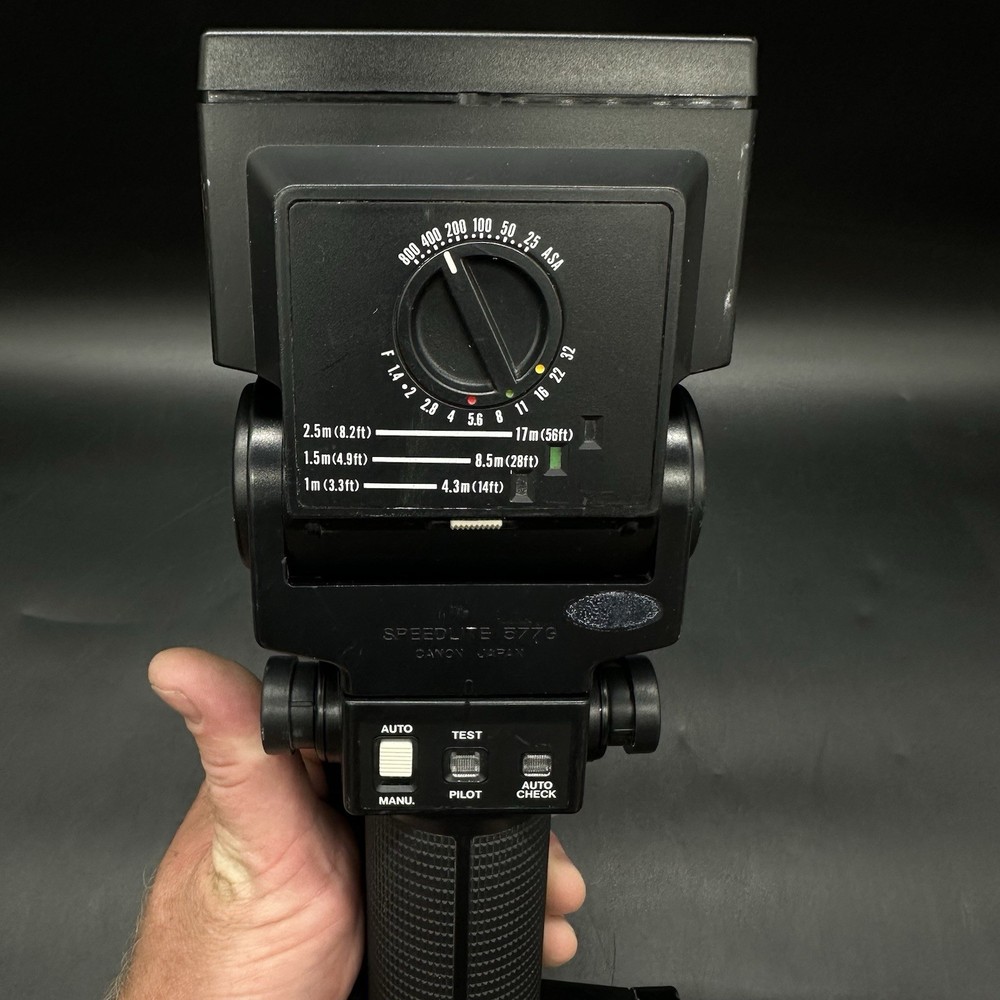 Canon Speedlite 577G Flash Unit & Transistor Pack G, Sensor Unit G20,Bracket