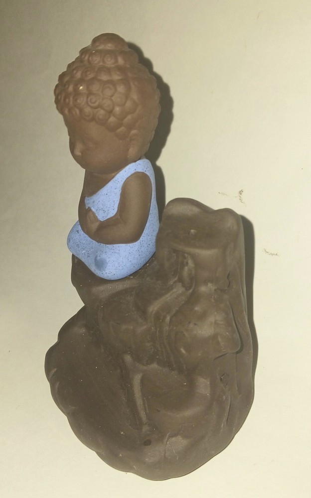 Baby Buddha Incense Holder Ceramic