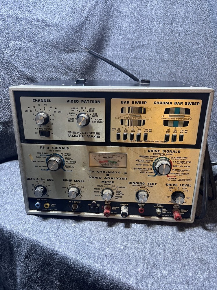 Vintage Sencore Model VA48 Video Analyzer Meter